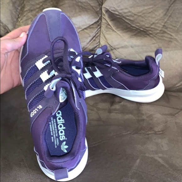 Purple athletic running Addis’s shoes - Picture 2 of 4